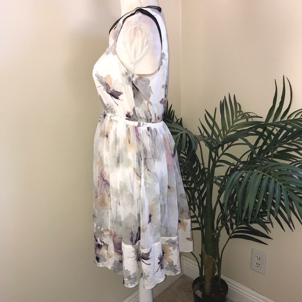 Simply Very Vera Wang Sleeveless Floral Dress S - Picture 3 of 7